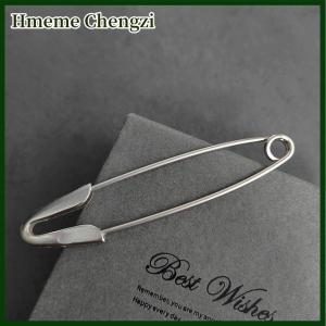 Hmeme Trendy Large Pins For Clothing Metal Safety Pins Jeans Dress Scarf Adjustable Pins Accessories