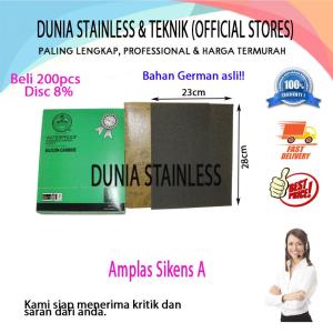 Amplas siken A Grit 1000 kertas cat mobil/motor stainless steel besi dico duco duko interior teknik bahan bangunan untuk semua barang