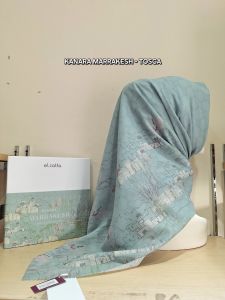 Elzatta KANARA MARRAKESH Elzatta hijab segiempat motif elzatta premium free box mudah di bentuk