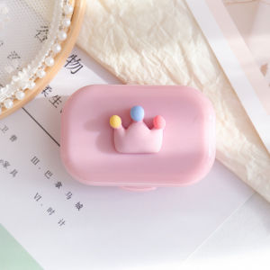 Indo - Tempat Softlens Warna Pastel / Kotak Softlens Karakter / Tempat Lensa Kontak Estetik / Softlens Case Karakter Lucu