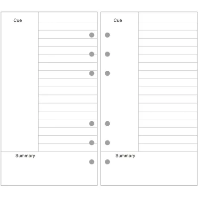 A5/A6/A6 6 Holes Ring Binder Filler Looseleaf Paper Refills For Journal Notebook Diary Planner Insert 45 Sheets