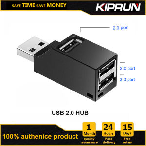 KIPRUN USB 3.0 HUB Adapter Extender Mini Splitter Box 3 Ports Portable Fast Data Transfer USB Splitte for PC Laptop Macbook Mobile Phone High Speed U Disk Reader