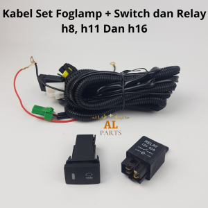 Kabel Set Foglamp Lampu Kabut Avanza Xenia Calya Sigra Agya Ayla Rush Terios Luxio Soket H16 H11 H8