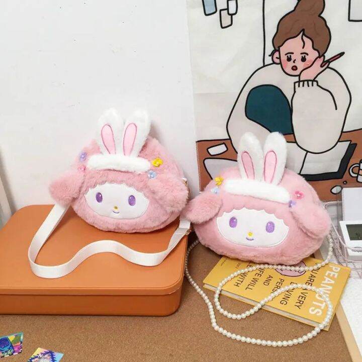 SMVU Cartoon My Melody Shoulder Bag Schoolbag Crossbody Bag Anime Bunny ...