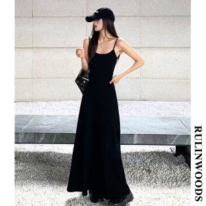 RULINWOODS Korean Fashion Womens Cotton A-line Dress