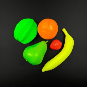 1Tap Plastic Fruit Vegetable Food Basket Tray Reusable Role Play Pretend Kitchen Kids Toys Laruan