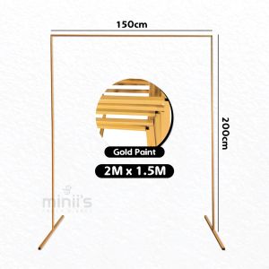 Miniis Square Metal Arch Backdrop 1m 1.5m 2m Wedding Rack For Wedding Party Birthday Party Decoration Bridal Prom Garden