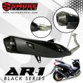 knalpot yamaha all new aerox 155 connected tipe sm black series smoke muffler full sistem. 