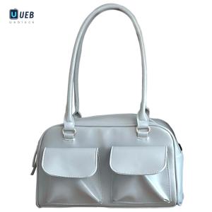 Ueblock✈Women Multi Pocket Purse Fashion Zipper Shoulder Bag Casual Leather Tote Handbag Versatile Large Capacity Shopping Bag