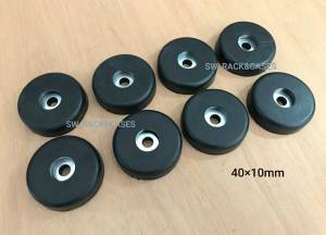 ยางขาตู้ลำโพง 40x10mm (ราคาต่อแพ็คจำนวน 8 ตัว) ขนาด 40x10mm วัสดุยางแข็ง+แหวนเหล็กฝังในตัว สวยแข็งแรงทนทานได้มาตรฐาน อุปกรณ์ตู้ลำโพง