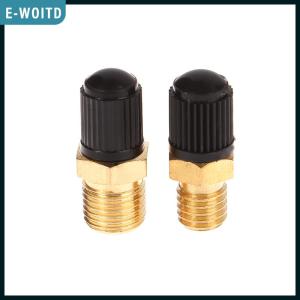 E-WOITD  1PC DIY Accessories Air Compressor Tank Fill Valve Hexagonal Brass Tank Fill Valve M8 M10 Threaded Valve Core