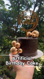 Cake Topper Decoration Balls - Gold Silver Pearl Ball for Birthday Wedding Cake Decor