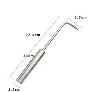 BLACKON Móng vuốt đơn Móc rễ cán gỗ Robust Di động Móc cỏ Dụng cụ đất lỏng lẻo Tay cầm thoải mái Móc rễ cây trong chậu Vườn
