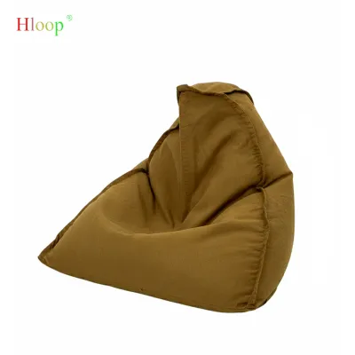Hloop Sofa Bean Bag Mountain Shape Kursi Santai Reading Corner Model Triangle Premium Bean Bag Sofa Dewasa Earthy Tone Cocok Ruang Santai & Kamar Sofa Minimalis Malas Montes Polyester Filling Foam Mix