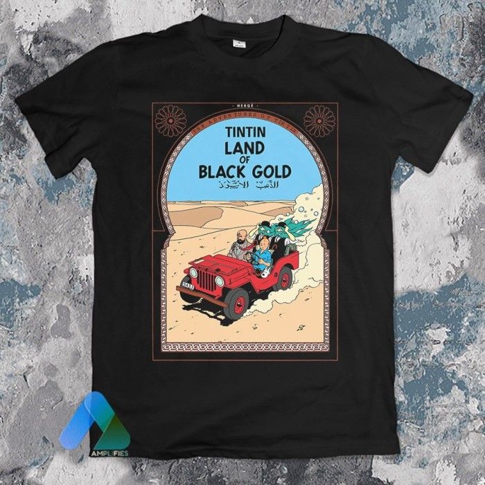 Kaos Icon TINTIN - LAND OF BLACK GOLD
