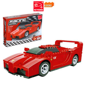 KEYIXING 170 Pcs Racing Championship Bricks Red Sports Car Building Blocks Toy (15206) | Raion