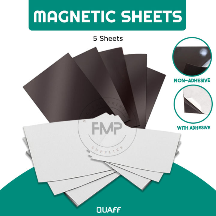 Fmp 5 Sheets Magnetic Sheets Cuttable Ref Magnet Plain A4 And 4r Size 