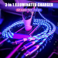 3 in 1 Super Fast Charger for Android with Adapter 240w Charging Flowing Light Up 120Watts. 