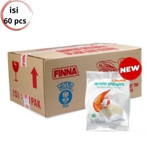 MURAH Krupuk Udang Goreng FINNA Isi 60 pcs Halal Asin Gurih Bisa Bayar Di Tempat