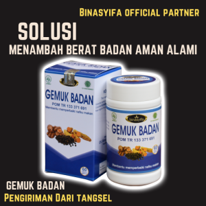 Kapsul Penggemuk Berat Gemuk Badan Binasyifa Herbal Garansi Dijamin ORI