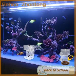 Behoo Fish Feeder For Aquarium 2025 New Fish Tank Dish Tray With Suction Cup Acrylic Fish Feeding Tube Fish Food Holder