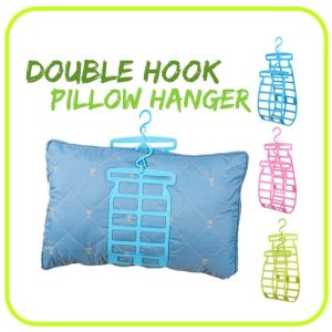 Double Hooks Adjustable Pillow Drying Rack Multifunctional Universal Hanger Blanket Toys Cushion Clothes Hanging Balcony