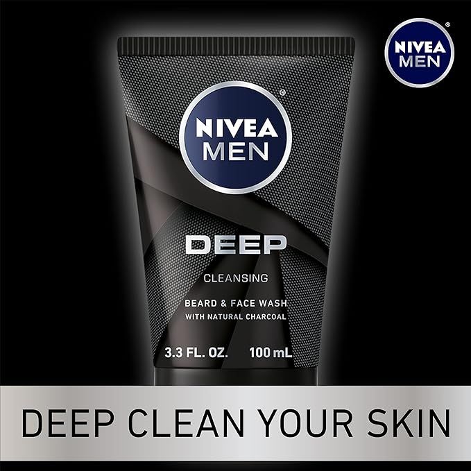 Sữa rửa mặt Nivea Men Deep Cleansing Bẻad & face wash giàu than tự nhiên 100ml