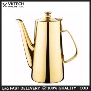 Stainless Steel Cold Water Kettle Non- Slip Handle Water Pitcher Large Capacity Water Jug Wide Mouth for Coffee Tea Juice