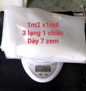 1 kg Túi nilong đủ size hàng 5 zem dày dặn Túi PE bao nilong lồng bao tải bọc bảo quản hàng hóa chăn mềm quần áo loại không quai dẻo bền