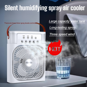 💥Hot sale/in stock💥Three-speed wind speed five-hole spray silent humidifying spray air cooler Home adjustable angle spray timing air cooler