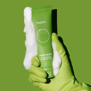 SG Stock/BEPLAIN Mung BEAN pH-BALANCED CLEANSING FOAM Face Wash80ml Face Wash For Acne Pron Oily And Sensitive Skin