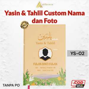 Alfareza - Buku Yasin & Tahlil YS-01 Terjemahan Hardcover Custom 128 halaman ARAB Latin I Terjemah BISA Pasang FOTO FREE SISIPAN Nama Keluarga