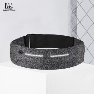 LouisWill Sport Waist Bag Chest Bag Multi-Functional Fitness Bag Waterproof Waist Bag Wear-Resistant Earphone Hole Waist Bag Outdoor Sports Belt Pouch Running Waist Belt Jogging Gym Marathon Waist Packs With Reflective Strip for Workouts Sports Outdoor