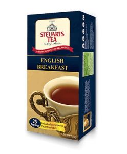STEUARTS - Ceylon English Breakfast 25 Tea Bags