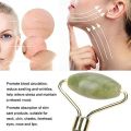 Jade Gua Sha Facial Massager Set - 5 in 1 Skin Care Tools With Roller and Massager. 