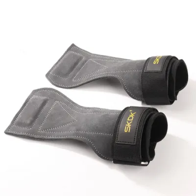 【Fast Delivery】1 Pair Of Palm Guards Cowhide Palm Guards Weightlifting Gymnastics Gloves Grips Non-Slip Gym Fitness Training Equipment Palm