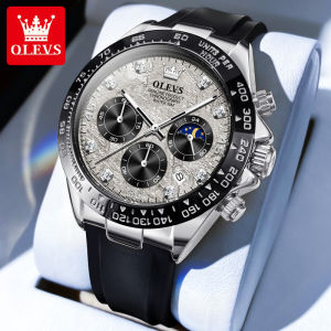 0LEVS Jam Tangan Pria Anti Air Original Keren Tahan Led Hitam Luxury Chronograph Watch Men Mewah Cod