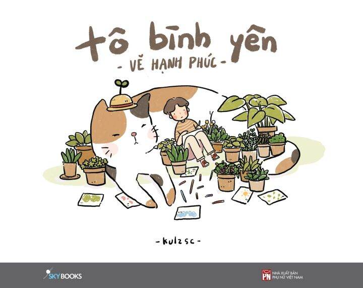 Sách Tô Màu - Tô Bình Yên - Vẽ Hạnh Phúc - Kulzsc