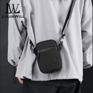 LouisWill Men Bag Fashion Mens Shoulder Bag Mini Waist Bag Leisure Crossbody Bag Waterproof Fanny Pack Messenger Bag Sling Bag Casual Day Bag Street Shoulder Bag