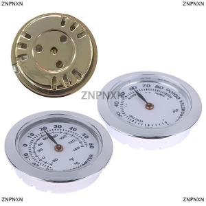 [COD] ZNPNXN กล่องซิการ์การเล่นกลกล่องกันความชื้นตัวชี้37มม. แบบเข็มฝังตัวชี้วัดอุณหภูมิเงินทองขนาดเล็ก