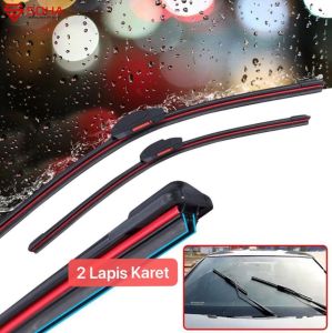 AM-59 Wifer Blade Ganda Untuk Kaca Mobil Depan Bahan Karet Cocok Untuk Semua Jenis Mobil