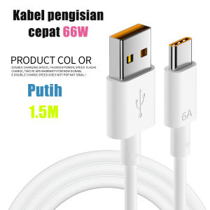 6A Super Charge Charger Kabel untuk ，66W Tipe C Kabel Pengisian Cepat Kabel Huawei Xiaomi Kabel USB untuk Samsung Kabel Data