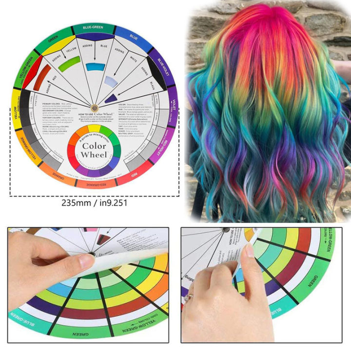 Palette Color Wheel Hair Dye Color Mixing Color Theory For Salon Professional Color Designers 9210