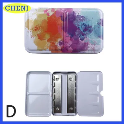CHENJ WSG [Fannies] Hộp Thiếc Sơn Màu Nước Nhiều Màu Hộp Sắt Đựng Sơn Bảng Màu