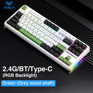 AULA 99/87/80 Keys customized gaming keyboard Gasket Structure Tri-mode RGB Wired /Bluetooth /2.4G Wireless Hot-swappable Mechanical Keyboard Supports WIN/Android/IOS system(F99)
