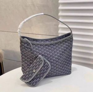 Goya Dog Tooth hobo Classic Zipper Single Shoulder Handbag tote Large Capacity Printed Versatile Shopping Bag