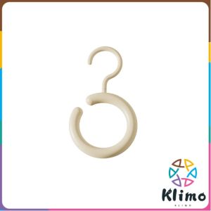 Klimo Space Saving Round Scarf Tie Hanger Circular Ring Clothes Hanger Hat Rack Hook 1Pc