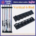 Rod Holder Tempat Joran Rak Dinding Rod Rack Pancing Fishing Rod Holder Rak Dinding Vertikal dan Horisontal Tempat Joran. 