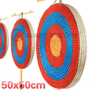AMEYXGS 50CM Bảng Mục Tiêu Rơm Nơ Cứng Mũi Tên Mục Tiêu Thể Thao Ngoài Trời