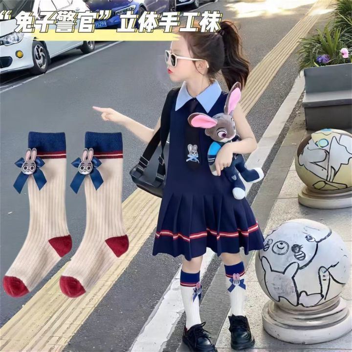 Girls Socks Children's Socks Knee-high Socks For Children Spring And Summer New Girls Socks Breathable Long Socks Girls Socks Children's Mid-tube Socks